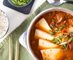 Kimchi Jjigae with Homemade Quick Kimchi