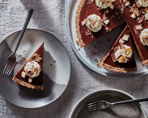 No-Bake Vegan Chai Chocolate Tart